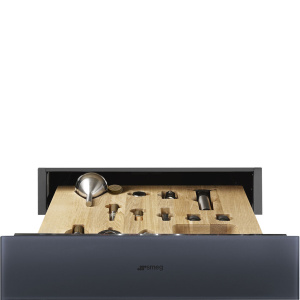 Smeg Linea Drawer CPS115G Neptune Grey