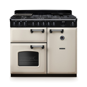 Rangemaster Classic Deluxe 100cm Dual Fuel Pale Cream/Chrome