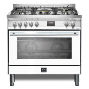 Lofra PBPG96WMFT/AEO Freestanding cooker Electric Gas Stainless steel, White