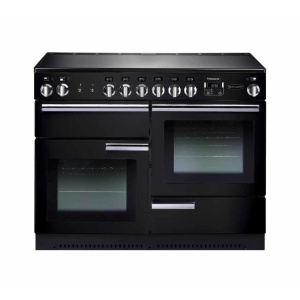 Rangemaster Professional + 110 Ceramic Freestanding cooker Electric Ceramic hob Black