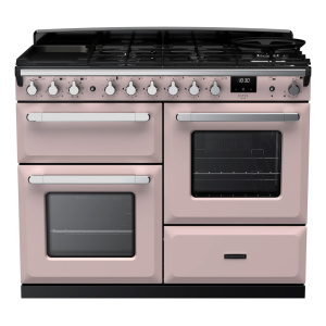 Rangemaster Estel Deluxe 110cm Dual Fuel Pale Pink/Chrome