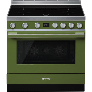 Smeg Portofino Cooker CPF9IPOG Olive green