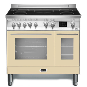 Lofra PBID96MFTE/5I Range cooker Electric Zone induction hob Beige, Stainless steel
