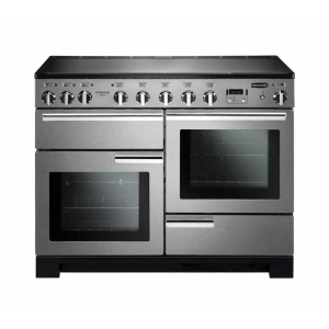 Rangemaster Professional Deluxe 110 Induction Freestanding cooker Electric Zone induction hob Black, Stainless steel