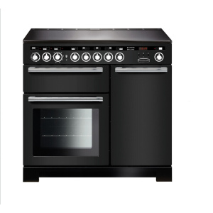 Rangemaster Encore Deluxe 100 Induction Range cooker Electric Zone induction hob Black