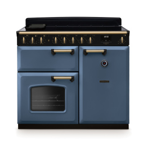 Rangemaster Classic Deluxe 100cm Induction Stone Blue/Antique Brass