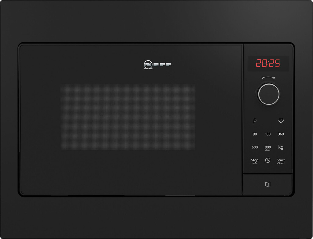 Neff HLAWG25S3B microwave Black Solo microwave Built-in 20 L 800 W