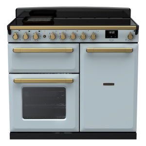 Rangemaster Estel Deluxe 100cm Induction Misty Blue/Antique Brass