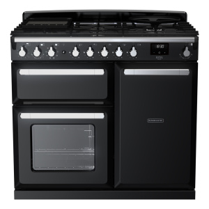 Rangemaster Estel Deluxe 100cm Dual Fuel Black/Chrome