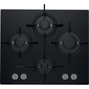 Hotpoint FTGHG 641 D/H(BK) Black Built-in 60 cm Gas 4 zone(s)