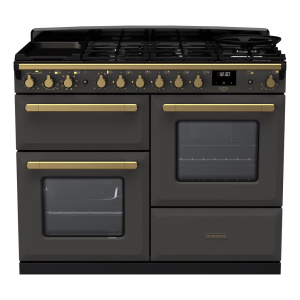 Rangemaster Estel Deluxe 110cm Dual Fuel Slate/Antique Brass