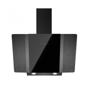 Caple ZEL900GM cooker hood Wall-mounted Black 612 m³/h