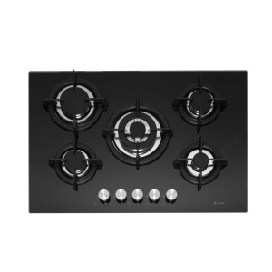 Caple C944G hob Black Built-in 75 cm Gas 5 zone(s)