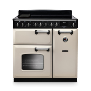 Rangemaster Classic Deluxe 90cm Induction Pale Cream/Chrome