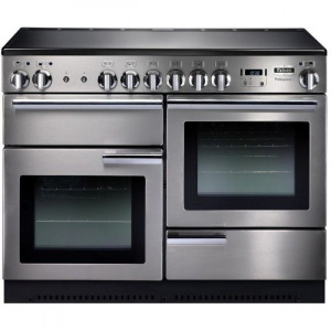 Rangemaster Professional + 110 Range cooker Electric Zone induction hob Stainless steel