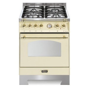 Lofra RBI66MFT-CiBRASS Freestanding cooker Electric Gas Ivory