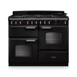 Rangemaster Classic Deluxe 110cm OC Dual Fuel Charcoal Black/Chrome
