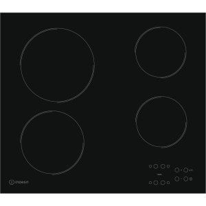 Indesit RI 161 C Black Built-in 60 cm Ceramic hob 4 zone(s)