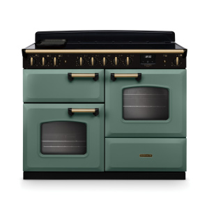 Rangemaster Classic Deluxe 110cm OC Induction Mineral Green/Antique Brass