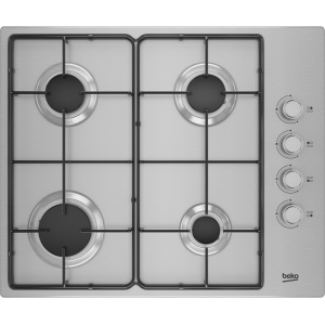 Beko CIHYG21SX 60cm Gas Hob with Side Knob Controls