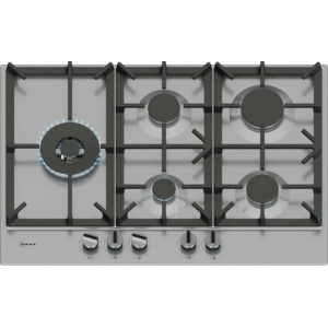 Neff T27CIS8N0 hob Black, Stainless steel Built-in 75 cm Gas 5 zone(s)