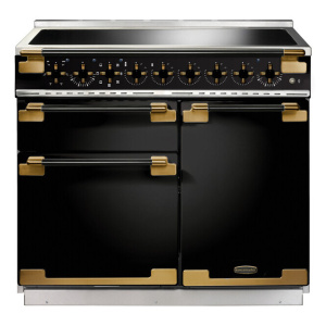 Rangemaster ELS100EIGB/BE cooker Range cooker Electric Zone induction hob Black, Brass