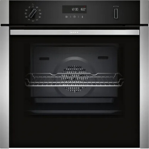 Neff N 50 B6ACH7AN7B oven 71 L Black, Stainless steel