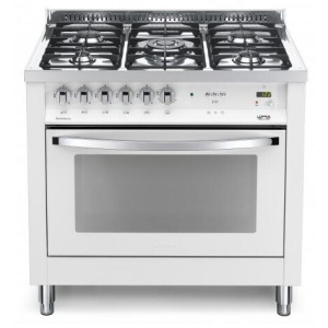 Lofra PBPG96MFT/C Freestanding cooker Electric Gas White