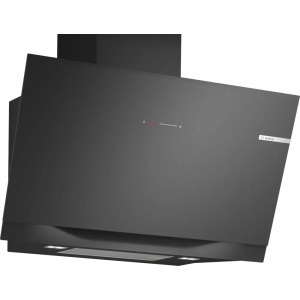 Bosch Serie 8 DWK91LT60B cooker hood Wall-mounted Black 441 m³/h