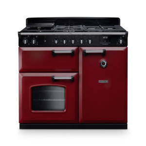Rangemaster Classic 100cm Dual Fuel Bordeaux/Chrome