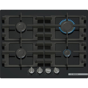 Bosch Serie 4 PNP6B6K40 hob Black Built-in 60 cm Gas 4 zone(s)