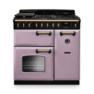 Rangemaster Classic Deluxe 90cm Dual Fuel Heather/Antique Brass