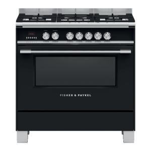 Fisher & Paykel OR90SCG4B1 cooker Freestanding cooker Electric Gas Black