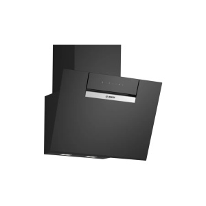 Bosch DWK67FN60B cooker hood Wall-mounted Black 431 m³/h