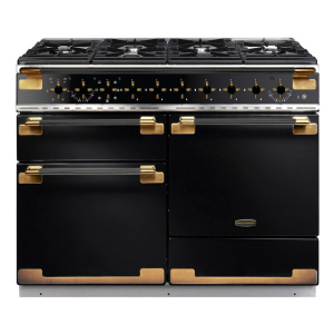 Rangemaster ELS110DFFGB/BE cooker Range cooker Electric Gas Black, Brass
