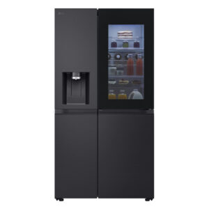 LG InstaView ™ GSXE91EVAD American Style Smart Fridge Freezer - Essence Black Steel - D Rated