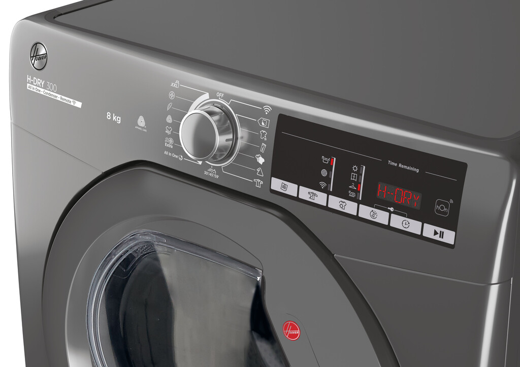 Hoover HLE C8TRGR-80 tumble dryer Freestanding Front-load 8 kg Anthracite - Image 6