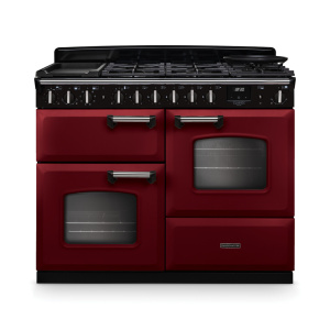 Rangemaster Classic Deluxe 110cm OC Dual Fuel Bordeaux/Chrome