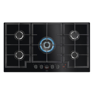 AEG HKB95450NB Black Built-in 90 cm Gas 5 zone(s)