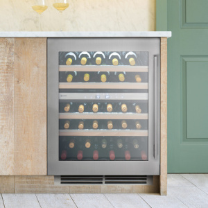 Caple WI6150 wine cooler Compressor wine cooler Undercounter Stainless steel 44 bottle(s)