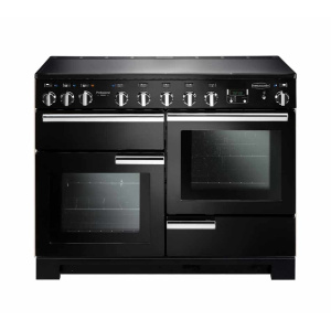 Rangemaster Professional Deluxe 110 Induction Freestanding cooker Electric Zone induction hob Black