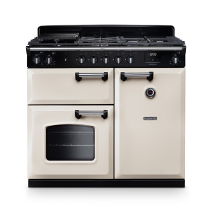 Rangemaster Classic 100cm Dual Fuel Pale Cream/Chrome