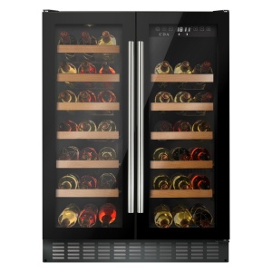 CDA FWC624BL wine cooler Compressor wine cooler Freestanding Black 40 bottle(s)