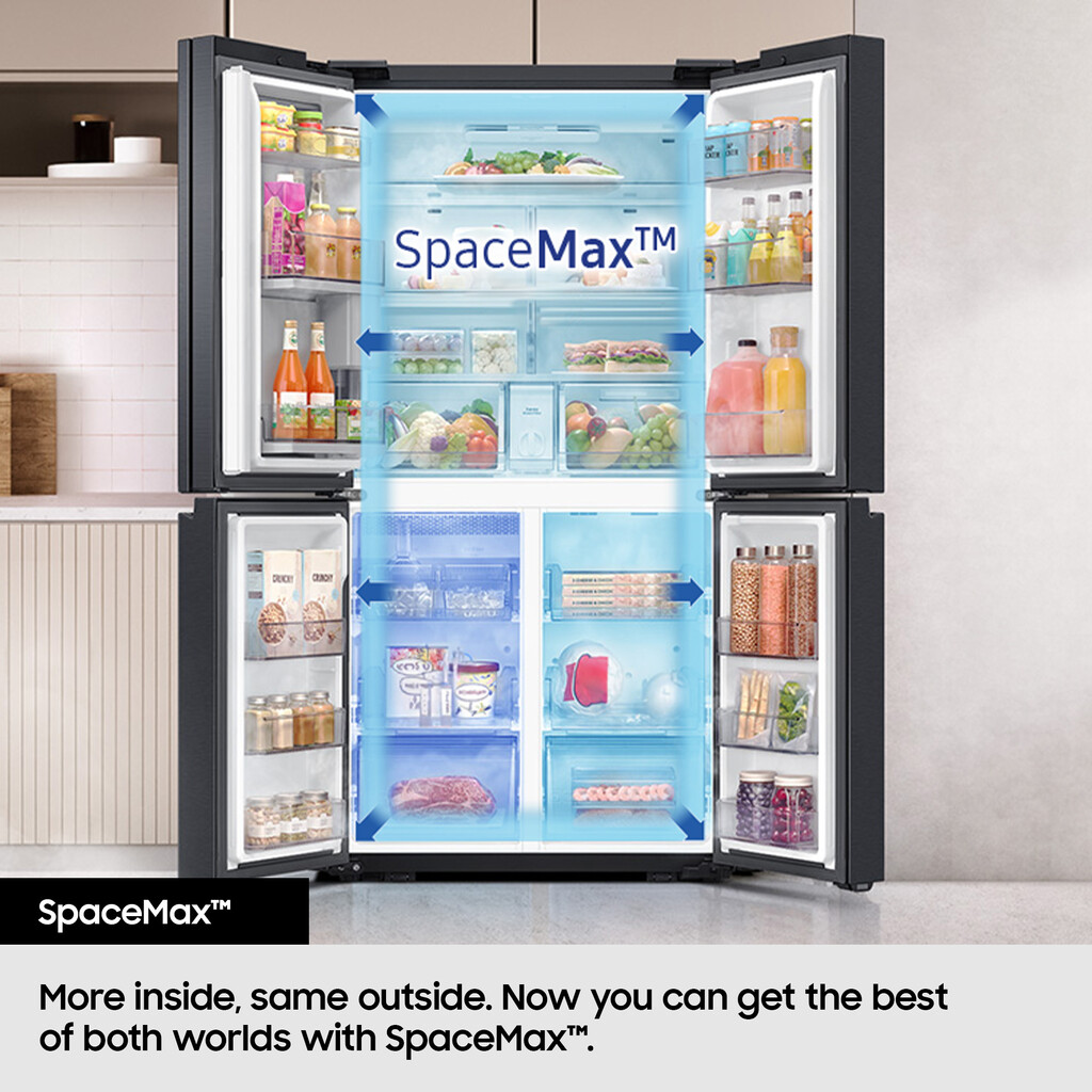 Samsung Series 7 SpaceMax™ RF50C532EB1/EU 495L Smart Multi Door Fridge Freezer, Matte Stainless - Image 5