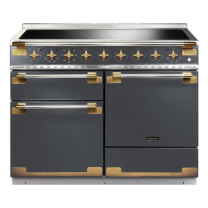 Rangemaster ELS110EISL/AB cooker Range cooker Electric Zone induction hob Brass, Slate