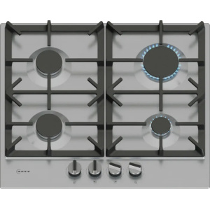 Neff T26CIP8N0 hob Black, Stainless steel Built-in 60 cm Gas 4 zone(s)