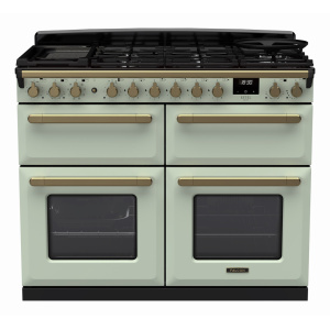 Rangemaster Estel Deluxe 110cm BC Dual Fuel Mint/Antique Brass
