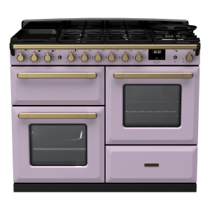 Rangemaster Estel Deluxe 110cm Dual Fuel Heather/Antique Brass