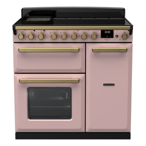 Rangemaster Estel Deluxe 90cm Induction Pale Pink/Antique Brass