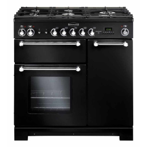 Rangemaster Kitchener 90 Freestanding cooker Electric Gas Black